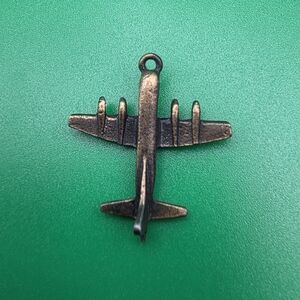 VTG Brass Airplane Pendant